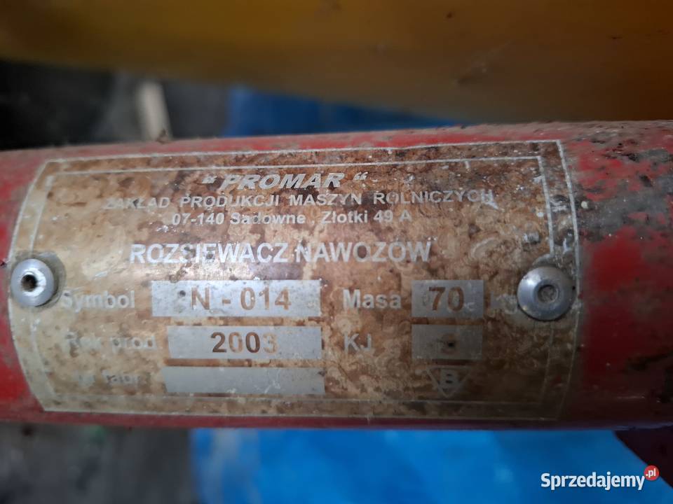 Rozsiewacz nawozów PROMAR 2003 Fajsławice