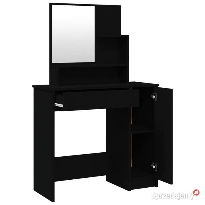 Toaletka z lustrem czarna 865x35x136 WM802958 Warszawa