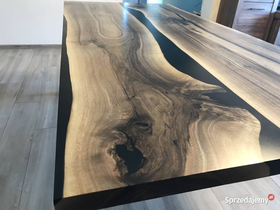 Stół drewniany żywica epoksydowa Warszawa sprzedam