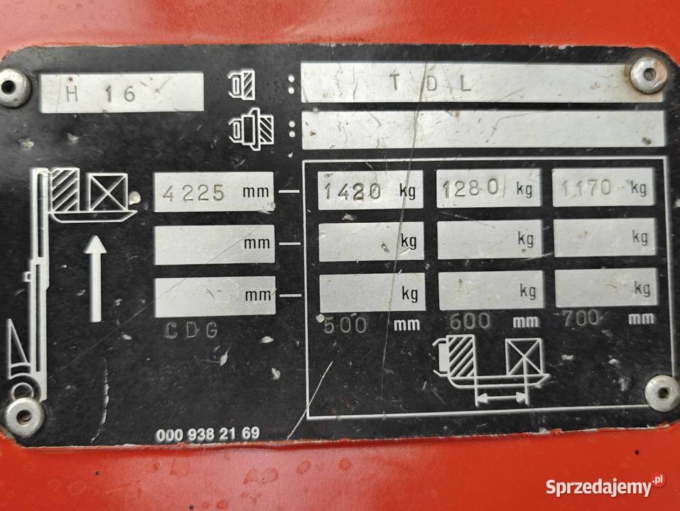 Wózek Widłowy Linde H16T Lpg Triplex 43m Wolny gaz świętokrzyskie sprzedam