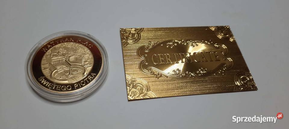 moneta 40lecie zamachu na Papieża K8 Warszawa