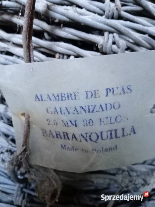 Sprzedam drut kolczasty z PRLu Warszawa sprzedam