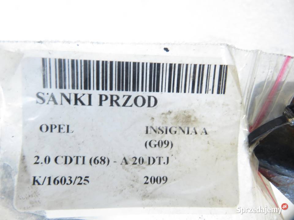 SANKI PRZÓD OPEL INSIGNIA A G09 20 CDTI 68 A 20 sprzedam