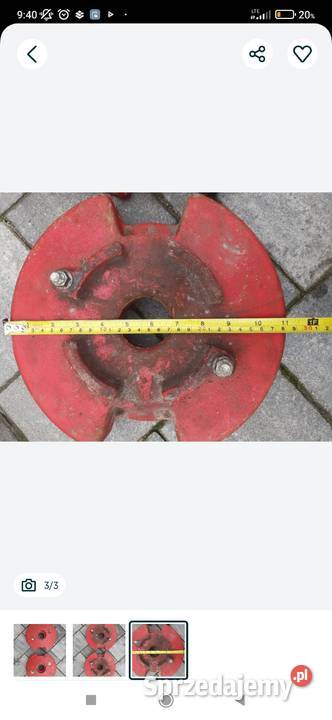 Obciążnik ciężarek honda f810 dzik viking