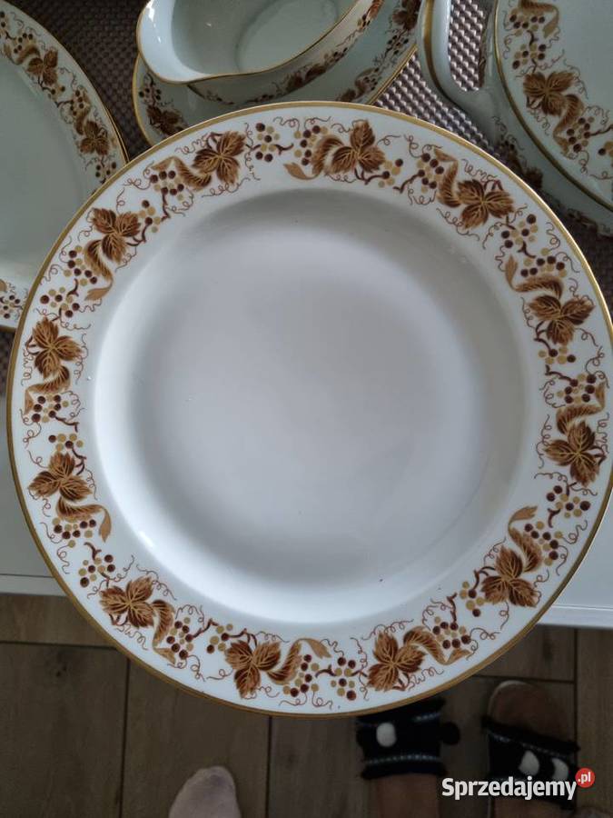 Serwis Obiadowy Porcelana Francuska Ceramika i szkło