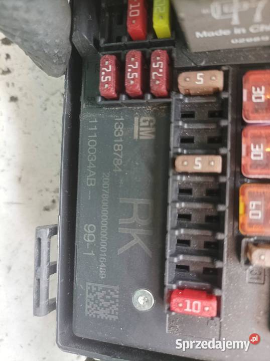 SKRZYNKA BEZPIECZNIKÓW 13318784 RK 20 D Opel świętokrzyskie