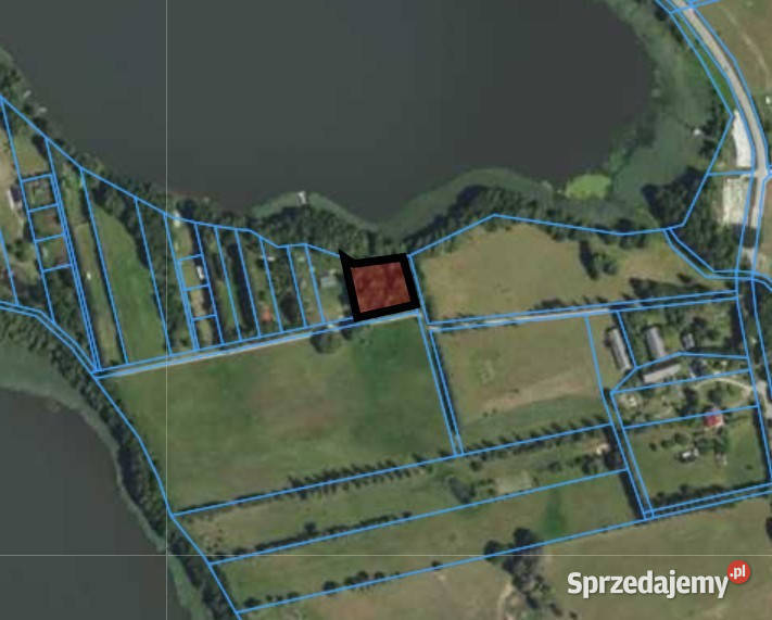 Działka z linią brzegową siedlisko z sadem i las 47zł/m2 warmińsko-mazurskie Stręgielek