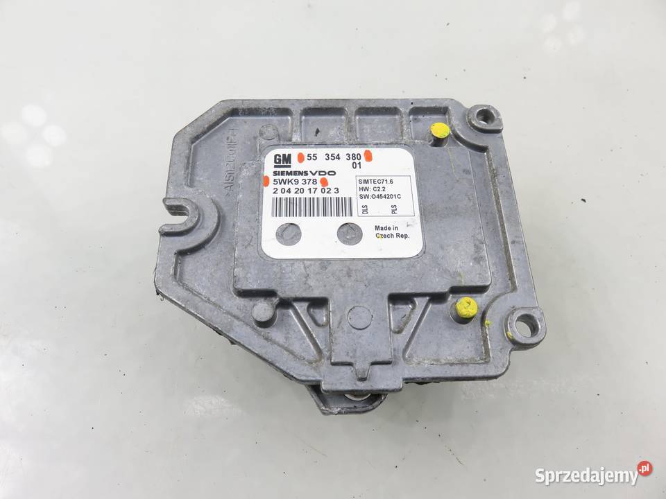 STEROWNIK OPEL VECTRA C 18 16V 5WK9378 55354380 małopolskie sprzedam