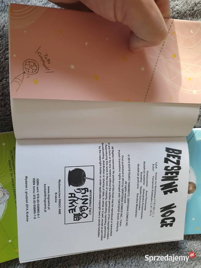 Bezsenne Noce zestaw 3 tomów wydanie 1 2014 pomorskie