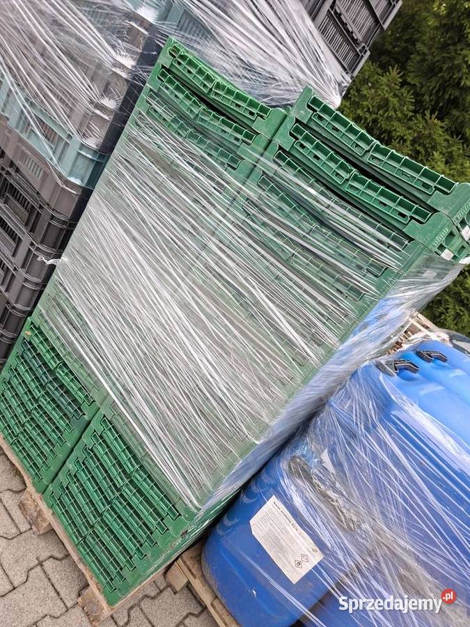 Skrzynki plastikowe owoce warzywa składane sprzedam