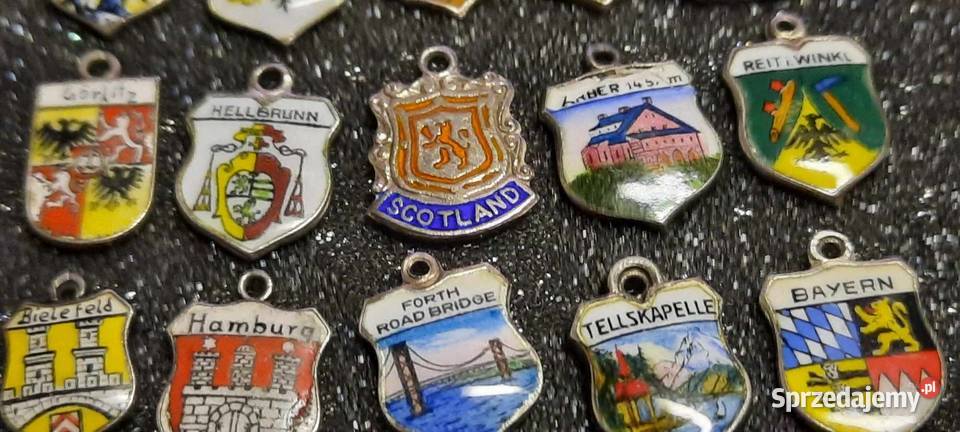 NIEMCY LANDY SREBRNE HERBY zestaw 30 K70 mazowieckie Warszawa