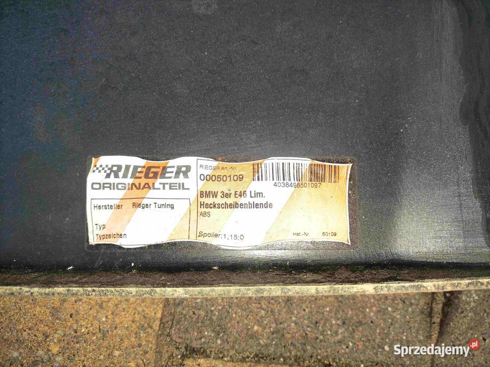 Spojler tylnej szyby BMW E46 SEDAN POLIFT Motoryzacja śląskie
