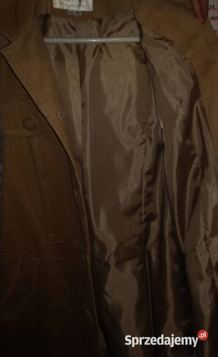 Płaszcz beżowy sztruksowy M L 38 40 nowy Farlen Warszawa