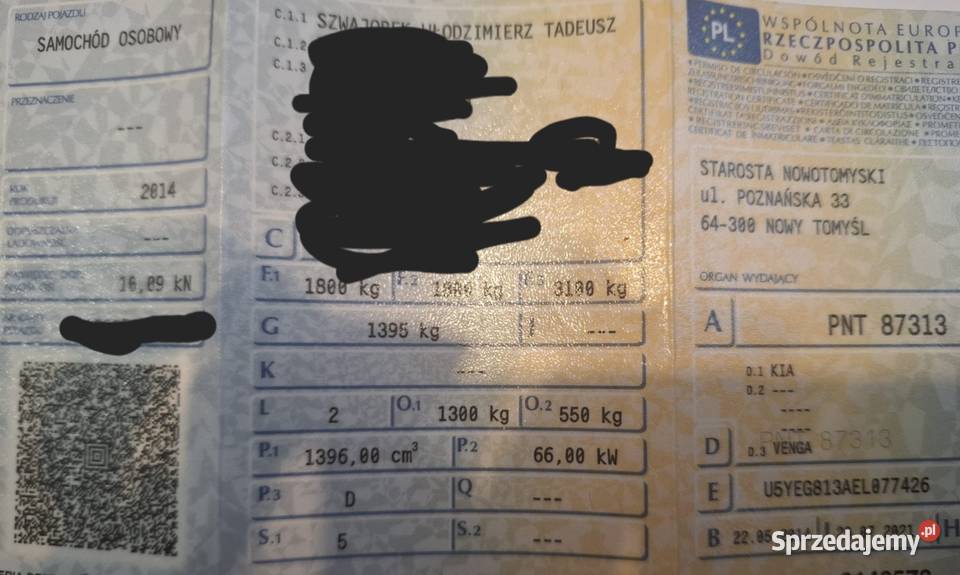 Sprzedam KIA VENGA 14r 14crdi 90 Grodzisk Wielkopolski