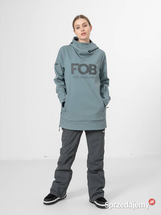 4F SOFTSHELL damski snowboardowy D001F denim Warszawa