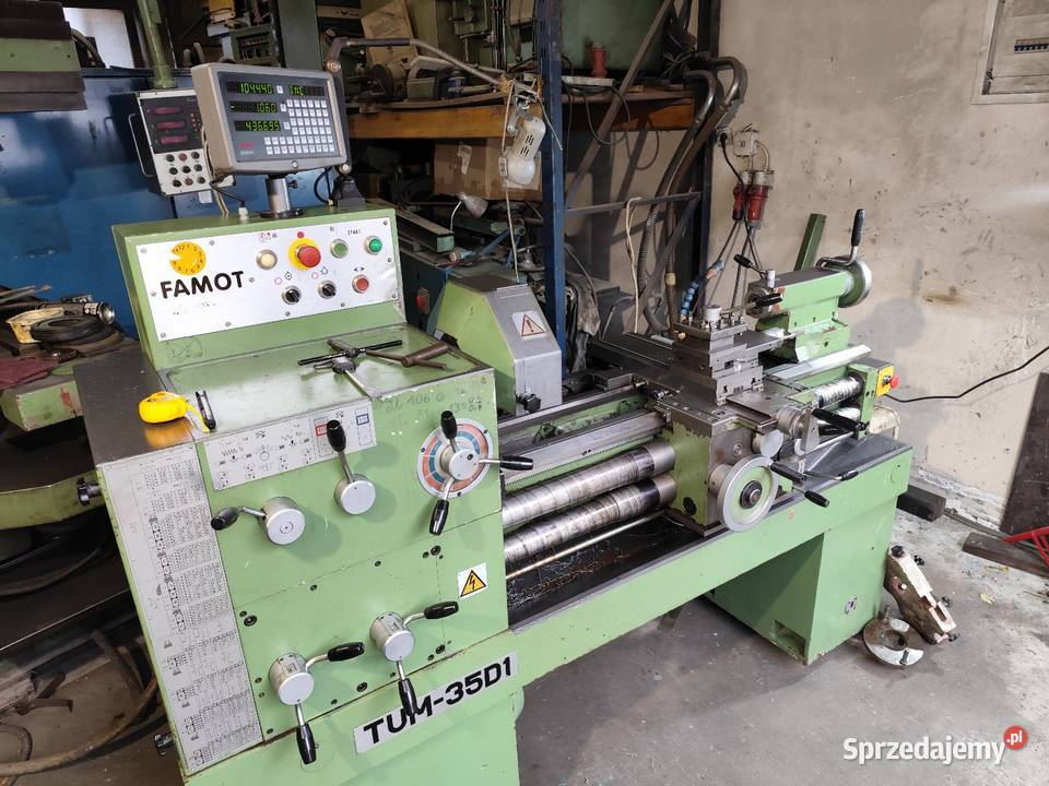 Tokarka do metalu Tum 35 x 800 odczyty cyfrowe Maków Podhalański