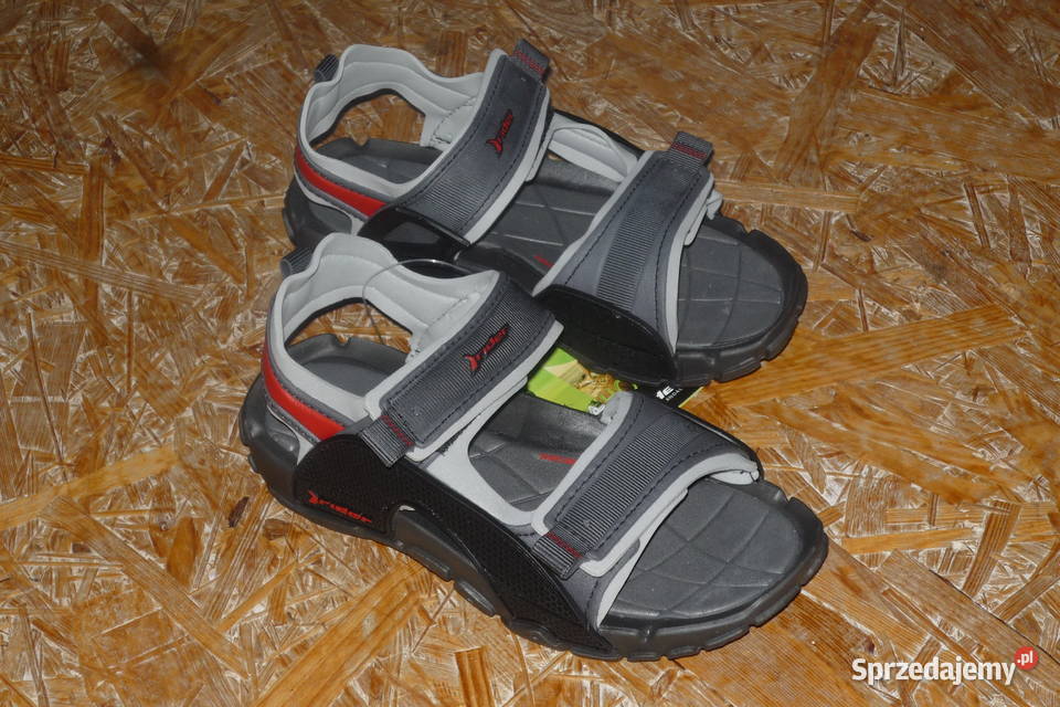 Oryginalne sandałki RIDER 36 czarnyszaryczerwony Zielonka sprzedam