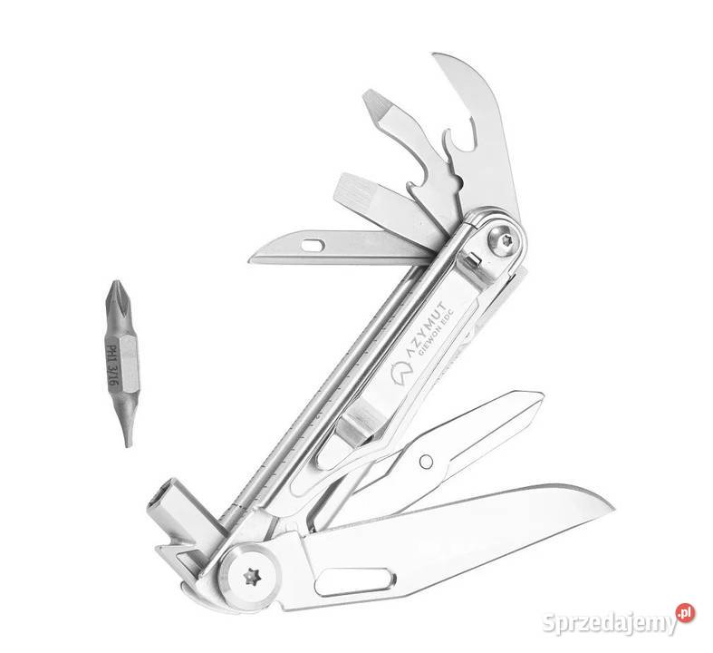 Multitool AZYMUT Giewon EDC 8 narzędzi kabura do Pabianice
