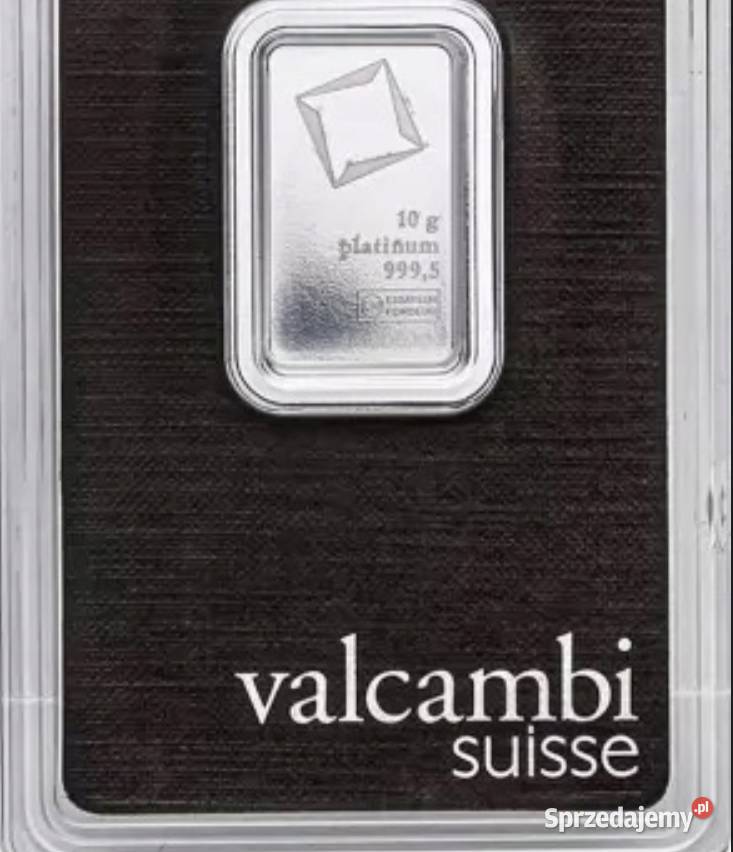 Sztabka platyny 10 g Valcambi LBMA Olsztyn
