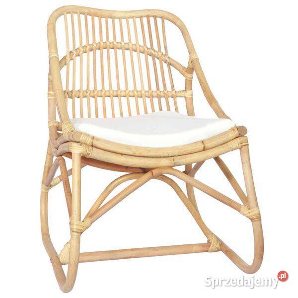 Krzesło rattanowe lniana poduszka325481 Warszawa