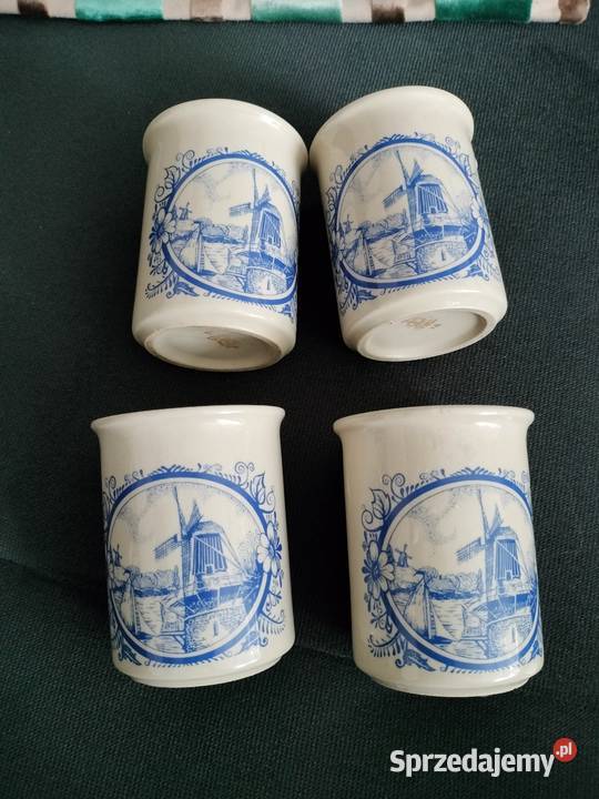 Zestaw kubki Tułowice wiatraki PRL zachodniopomorskie Choszczno