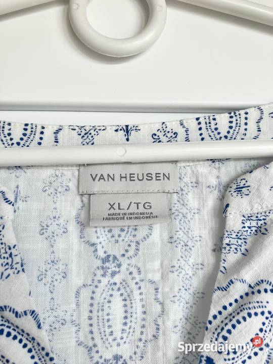 Zwiewna bluzka bawełna kora Van Heusen USA L XL Inny wzór