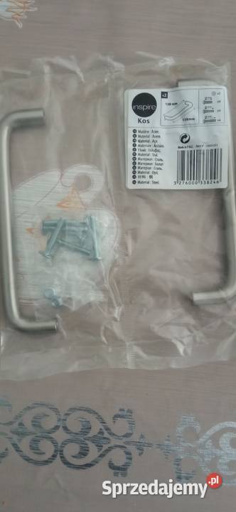 Uchwyty metalowe srebrne satynowe do mebli Łapy sprzedam