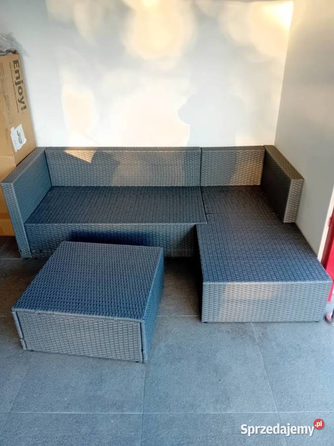 Zestaw mebli ogrodowych narożnik z technorattanu Ciechanowiec