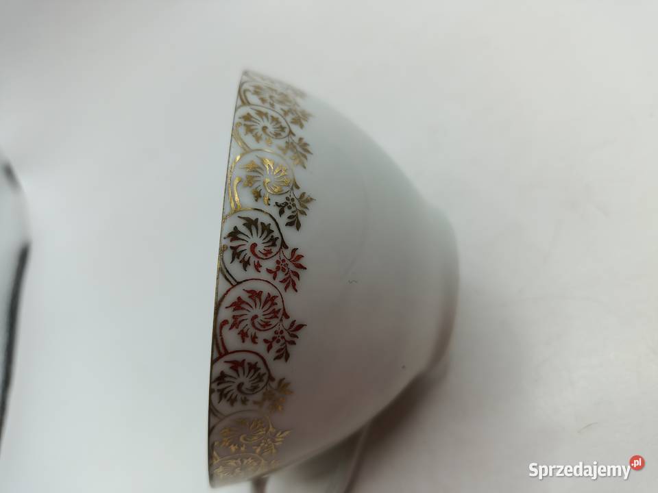 Filiżanka solo Czechoslovakia bogato zdobiona Porcelana i szkło Zamość