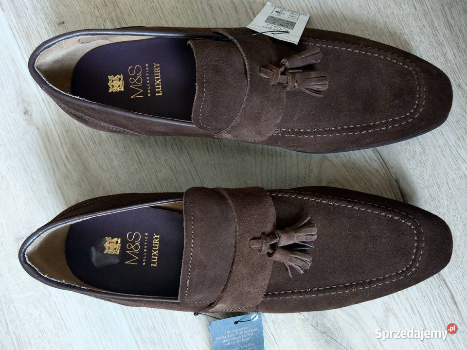MS LUXURY Collecction Mokasyny skóra 41 405 pomorskie