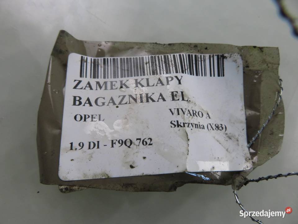 ZAMEK KLAPY OPEL VIVARO A małopolskie