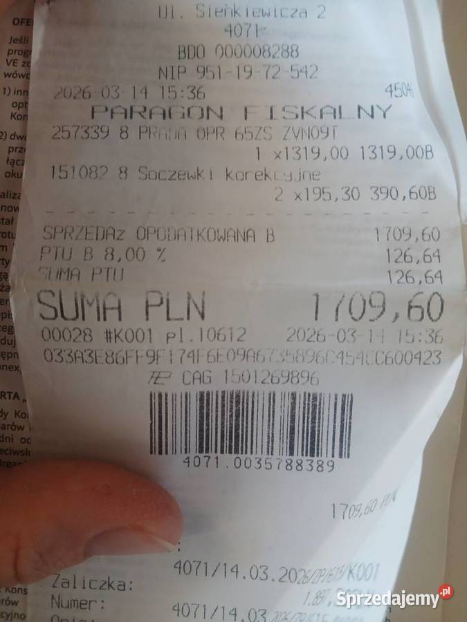 Okulary przeciwsłoneczne Prada PR 65ZS ZVN09T 55 Okulary Sosnowiec sprzedam