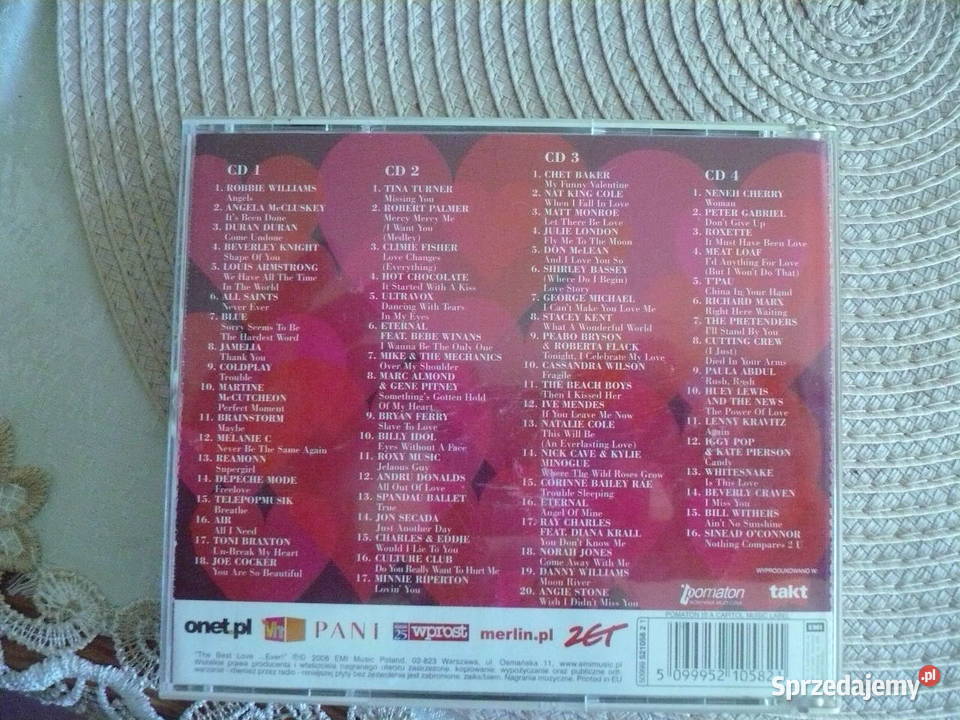 The Best Love Everalbum 4 płyt cd znanych Wałbrzych