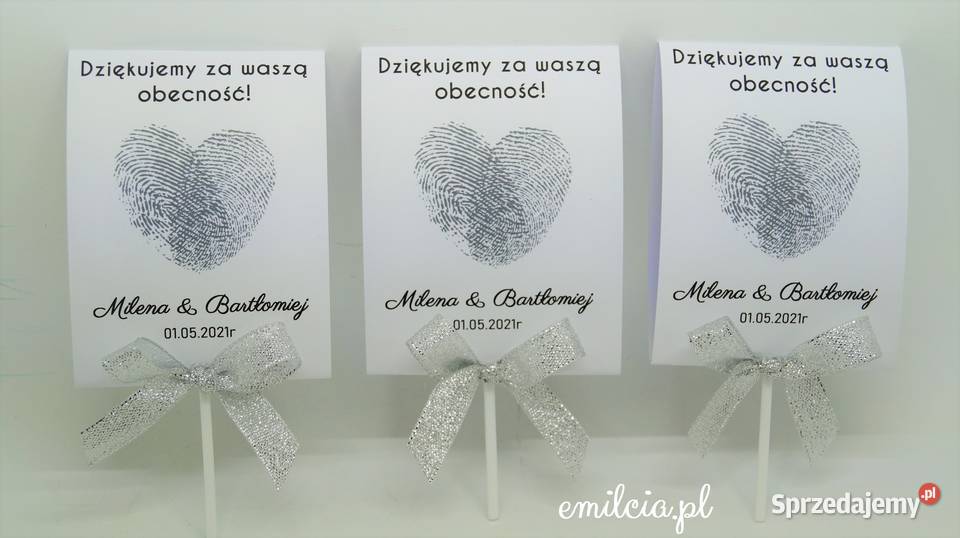 Lizaki Pamiątka Prezent Podziękowanie Gości Ślub Zielona Góra