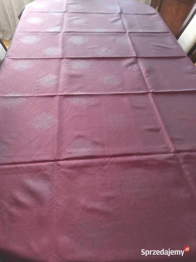 Obrus duży bordowy 220x110 inny kolor Białystok