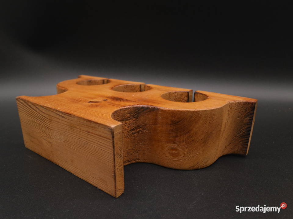 Skandynawski Świecznik Adwentowy Vintage lata 70 Raszków