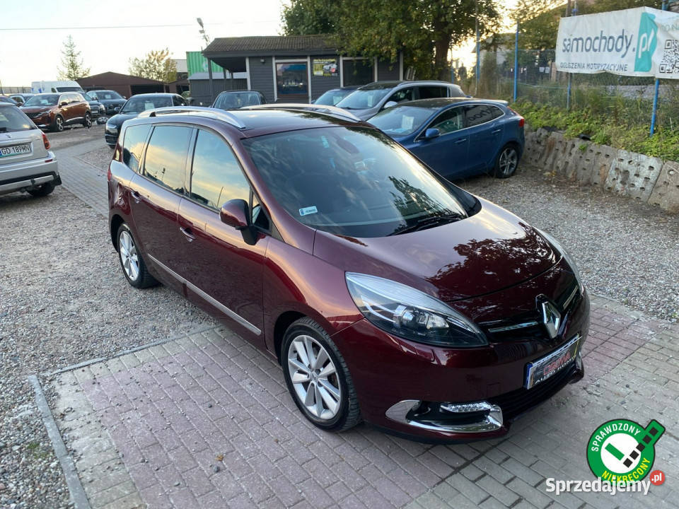 Renault Grand Scenic 16 dci Bose skóry ledy Navi wielofunkcyjna kierownica Gdańsk sprzedam