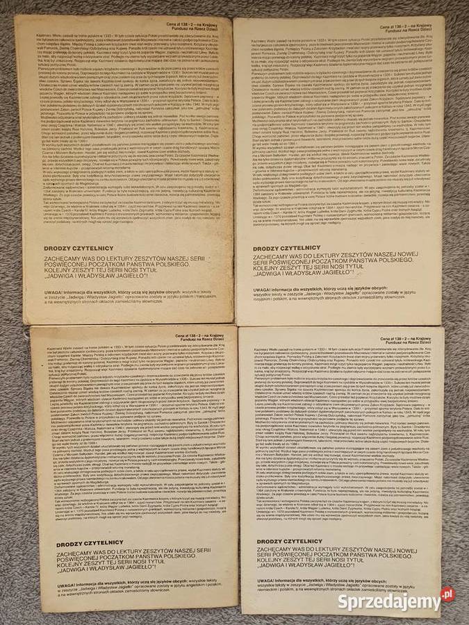 Kazimierz Wielki zestaw 4 komiksów różne wersje Gdynia