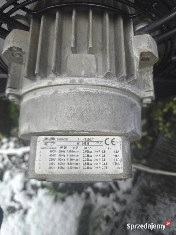 Wentylator trójfazowy wydajny wodoodpornyStopień