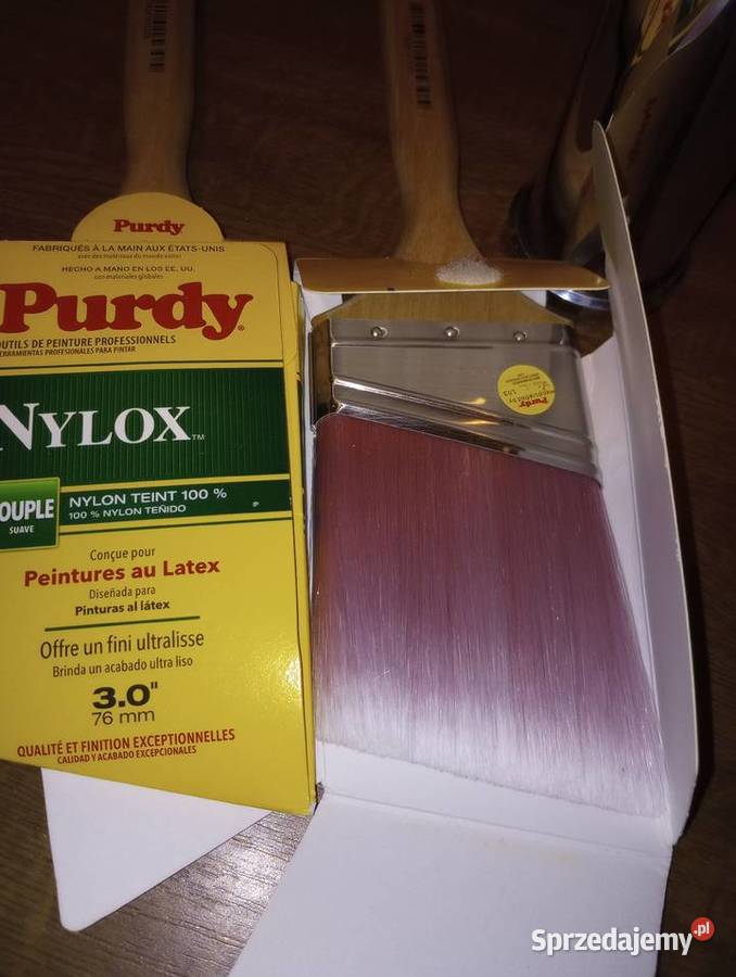Pędzel Purdy Nylox Glide USA 3O 76 mm Ręczne
