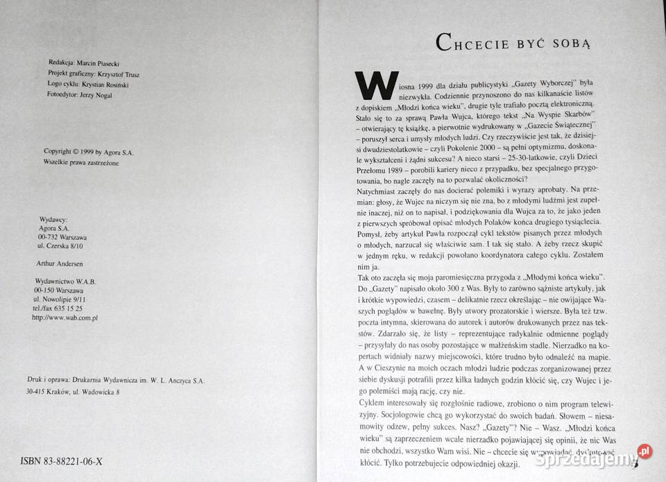 Młodzi końca wieku Marcin Piasecki Chełm