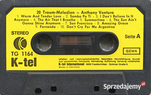 20 melodii marzeńOrchester Anthony Ventura 20