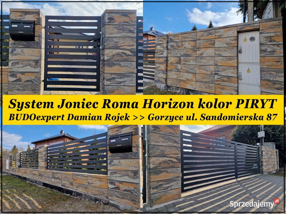 Ogrodzenie nowoczesne Joniec Roma Horizon Gorzyce