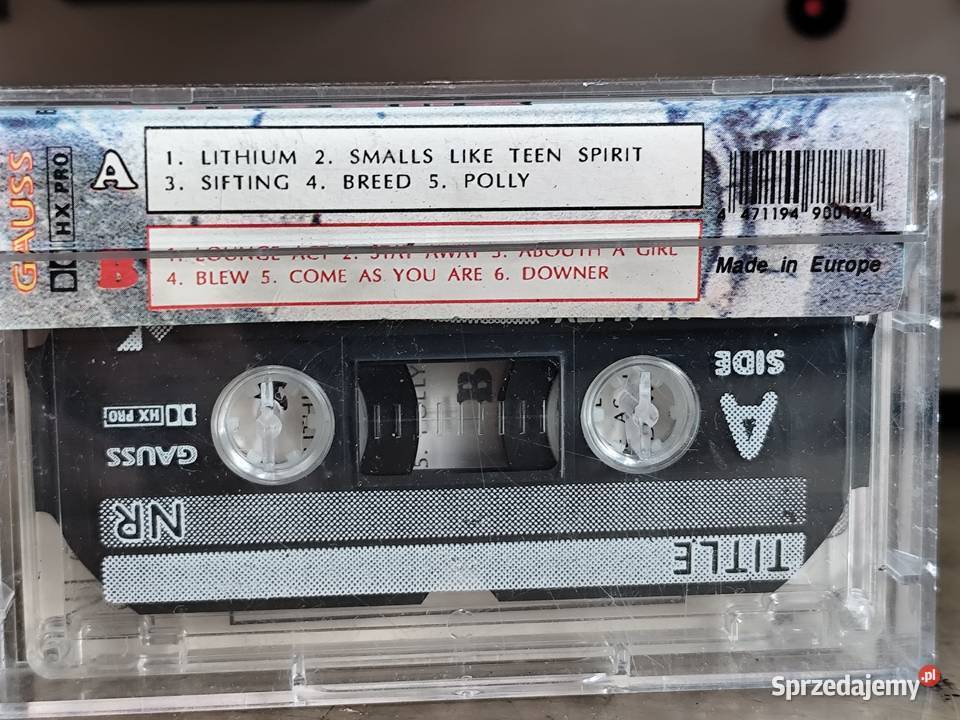 kaseta Nirvana The Best rock Płyty i kasety Stargard sprzedam