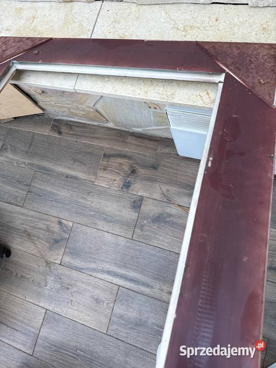 Stara drewniana rama rzeźbiona do lustra obrazu Długopole-Zdrój