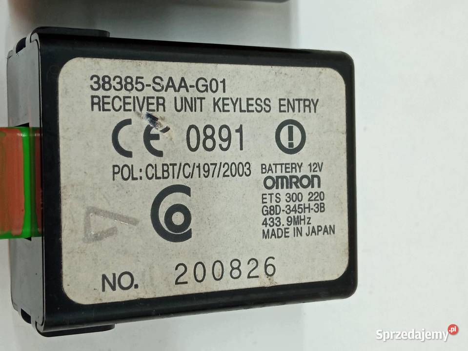 MODUŁ IMMOBLIZERA 39720SEAE02 38385SAAG01 Honda