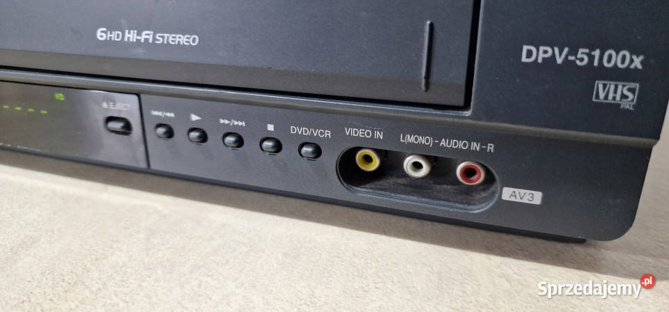 DVD VHS Targa DPV5100x DPV 5100 x VHS CD player wielkopolskie Międzychód