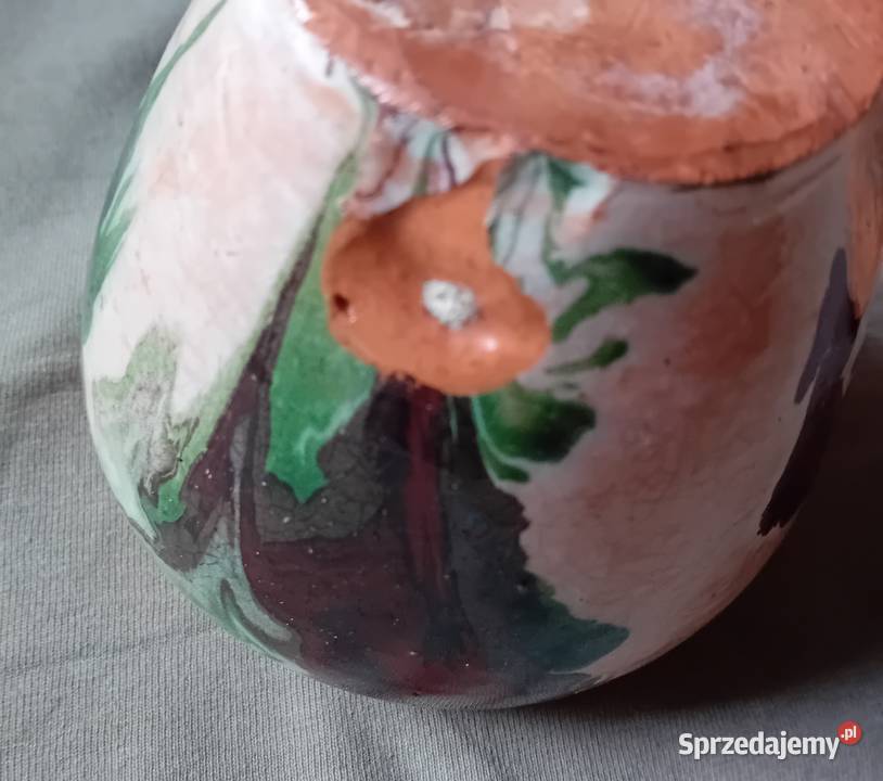 Ceramiczna ikebana pikasiak PRL Koźminek sprzedam