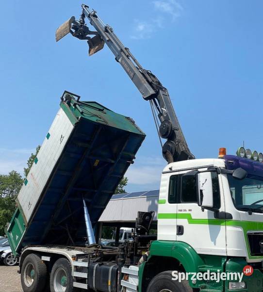 wywrotka 6x6 z dzwigiem Man TGS Warszawa