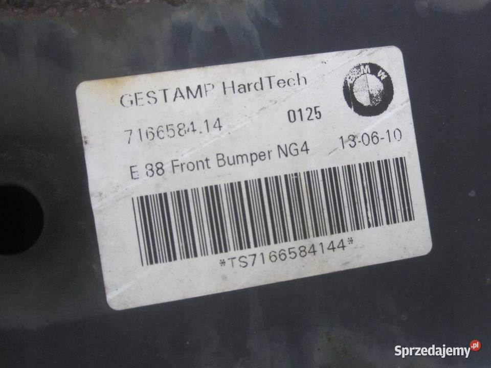 BMW E82 10r belka zderzaka przód 7166584 świętokrzyskie